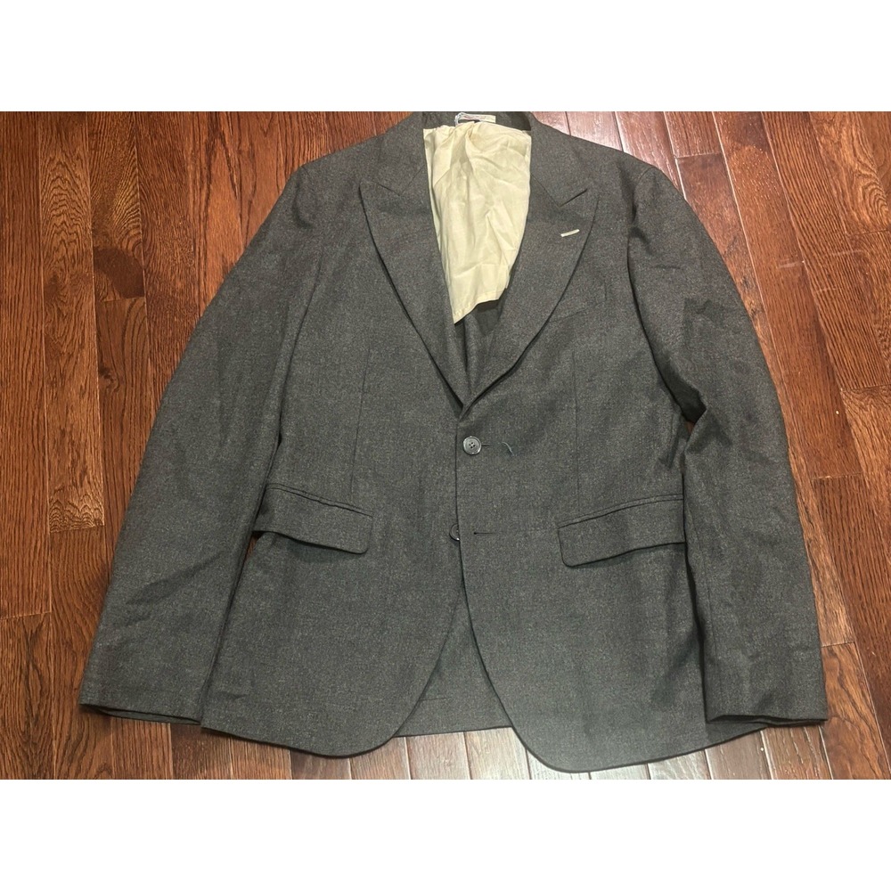 NWOT Gant Rugger Peak Lapel Gray Blazer Sport Coat Size 38